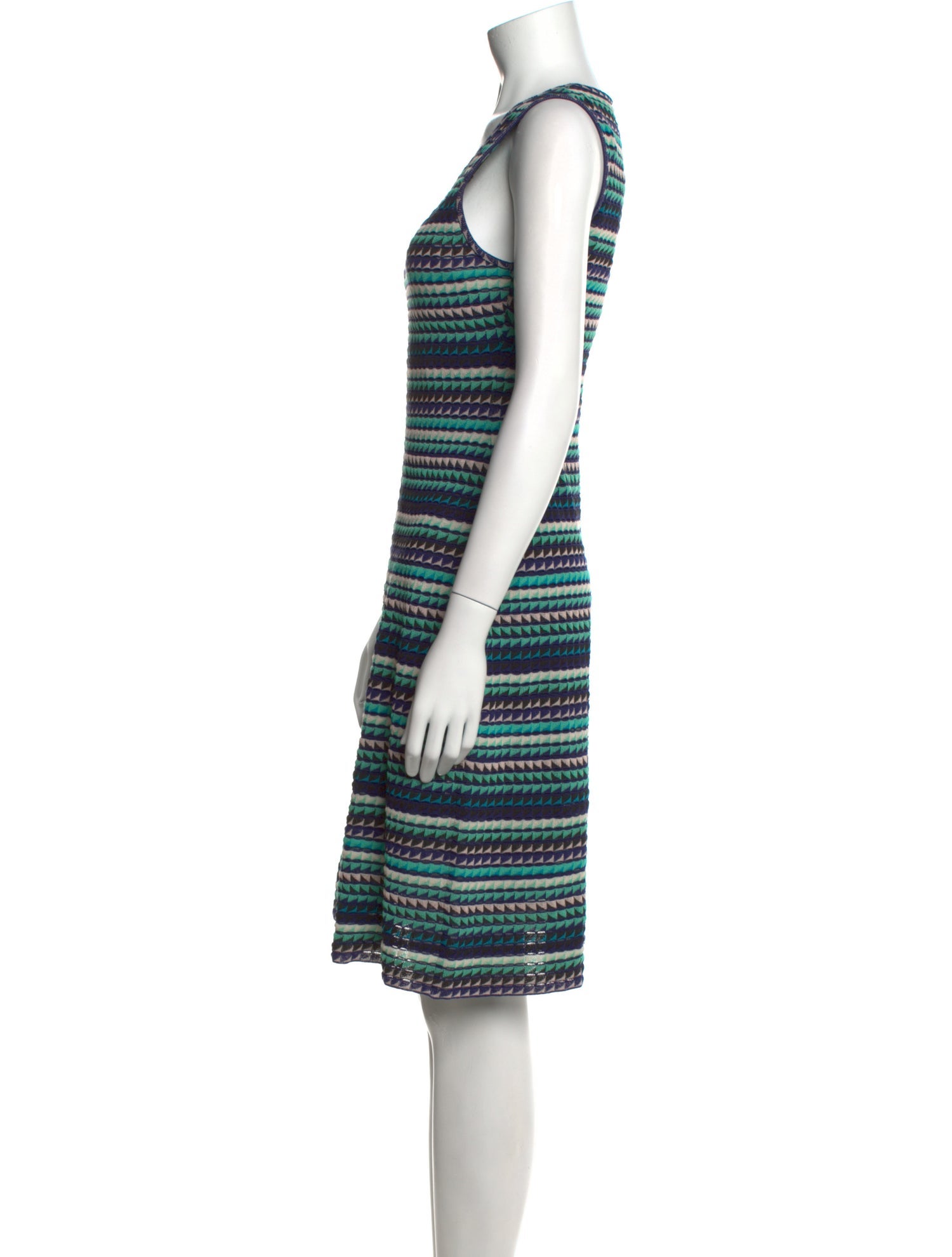 M Missoni Striped Knee-Length Dress w/ Tags