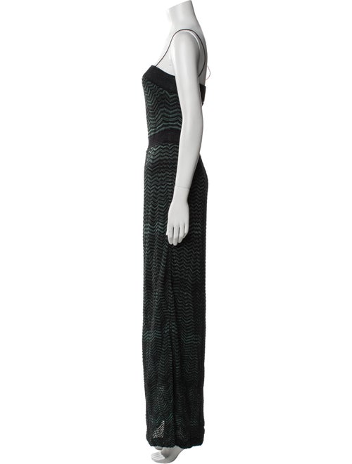 M Missoni Square Neckline Midi Length Dress