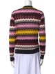 M Missoni Striped V-Neck Sweater