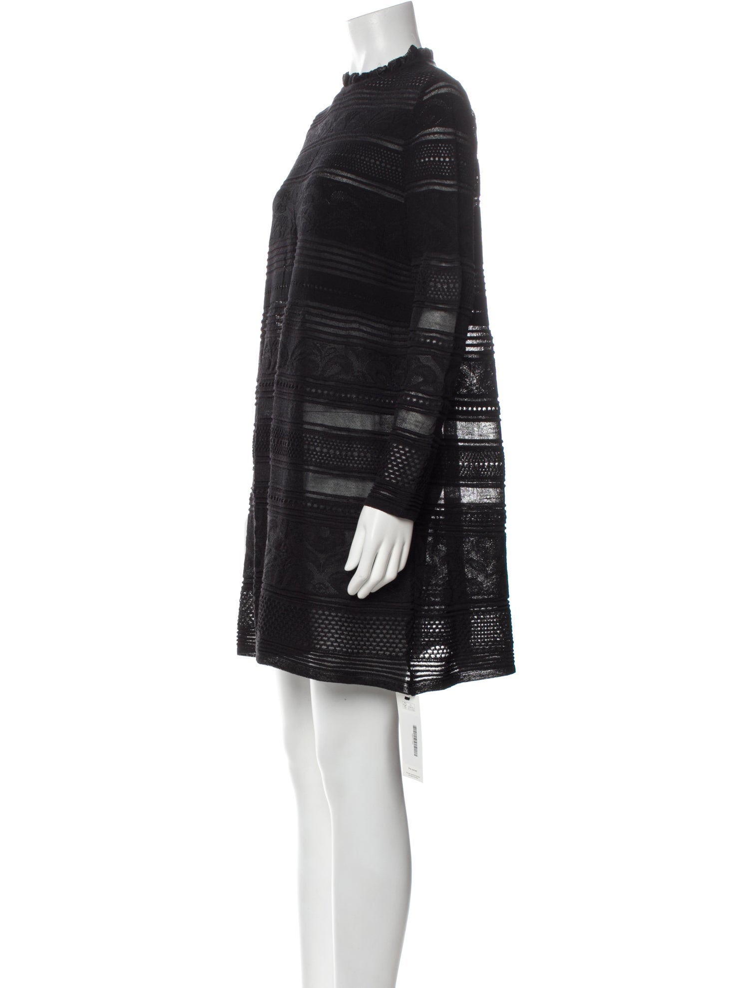 M Missoni Mock Neck Mini Dress