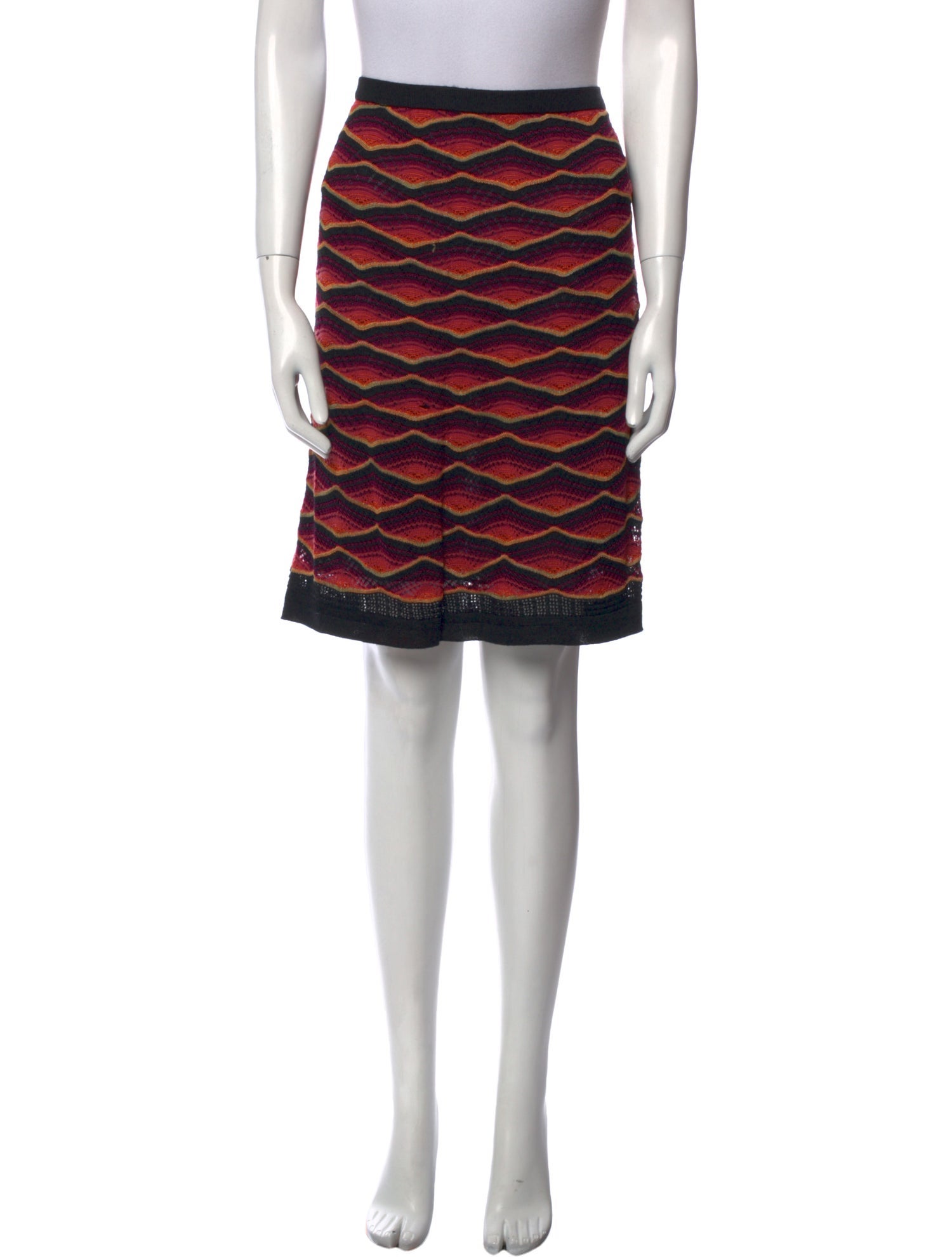 M Missoni Wool Knee-Length Skirt