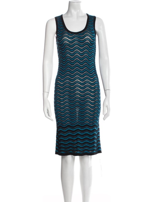 M Missoni Striped Knee-Length Dress