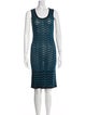 M Missoni Striped Knee-Length Dress