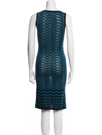 M Missoni Striped Knee-Length Dress
