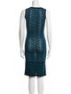 M Missoni Striped Knee-Length Dress