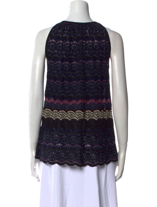 M Missoni Printed Crew Neck Top