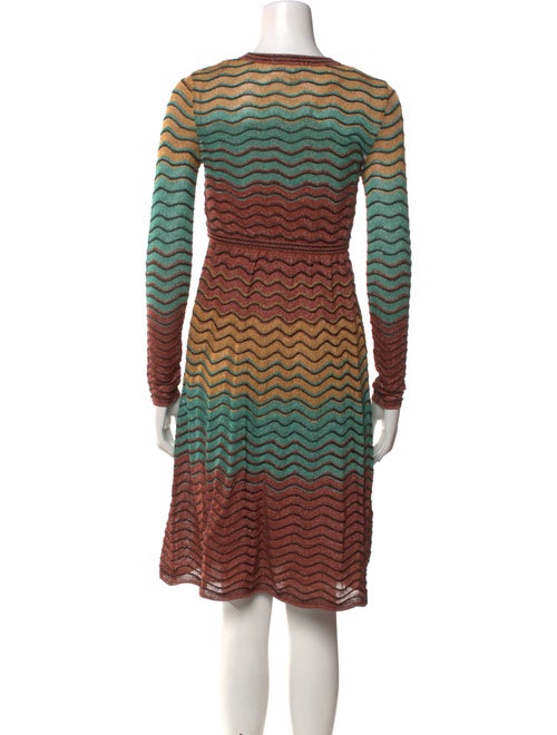 M Missoni Striped Knee-Length Dress