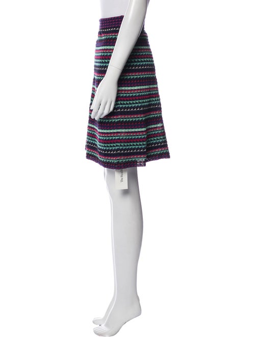 M Missoni Striped Knee-Length Skirt