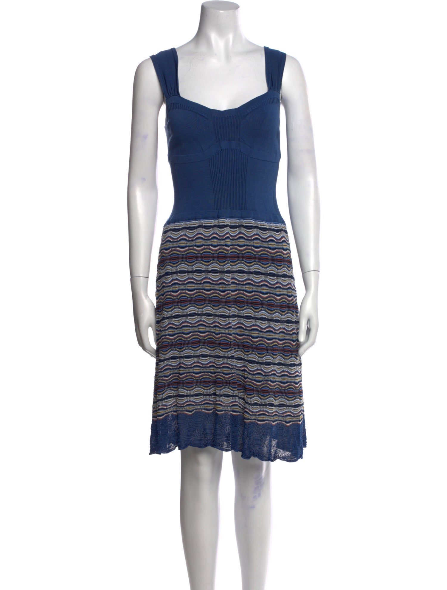M Missoni Striped Mini Dress