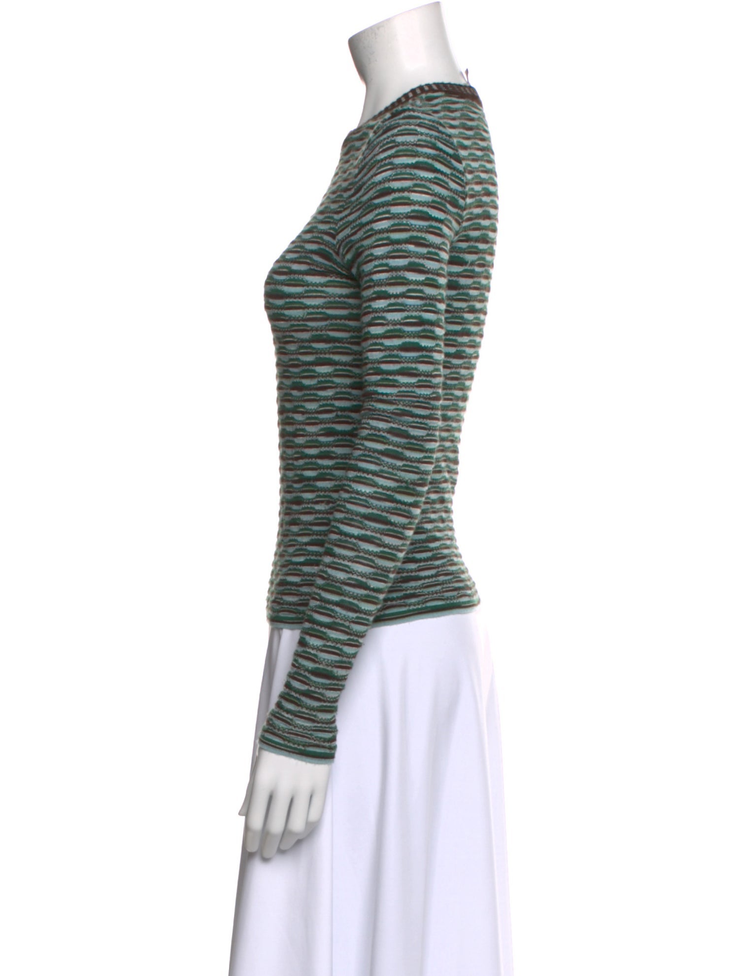 M Missoni Wool Striped Sweater