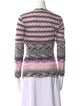 M Missoni Striped V-Neck Sweater