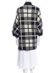 M Missoni Virgin Wool Plaid Print Jacket