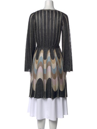 M Missoni Striped V-Neck Sweater