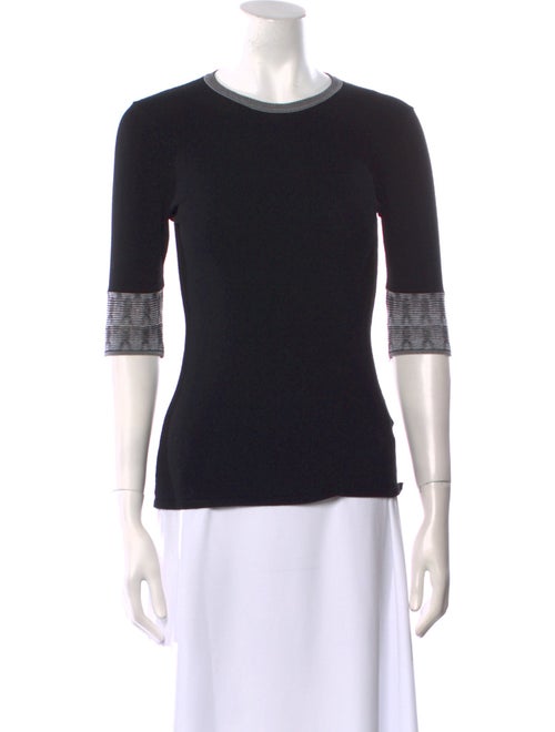 M Missoni Crew Neck Three-Quarter Sleeve T-Shirt