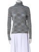 M Missoni Striped Turtleneck Sweater