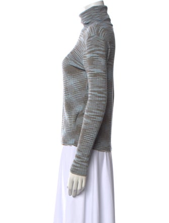 M Missoni Striped Turtleneck Sweater