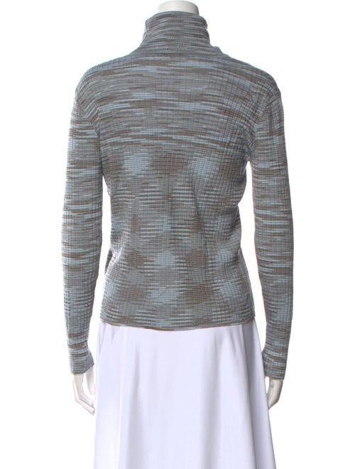 M Missoni Striped Turtleneck Sweater