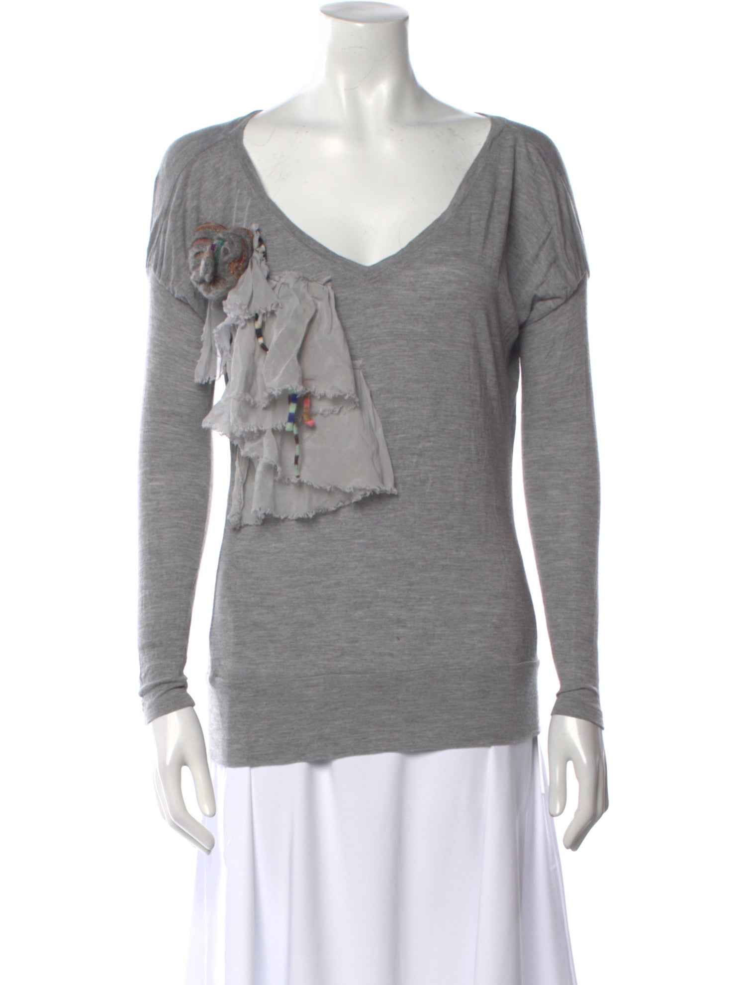 M Missoni Printed V-Neck Top