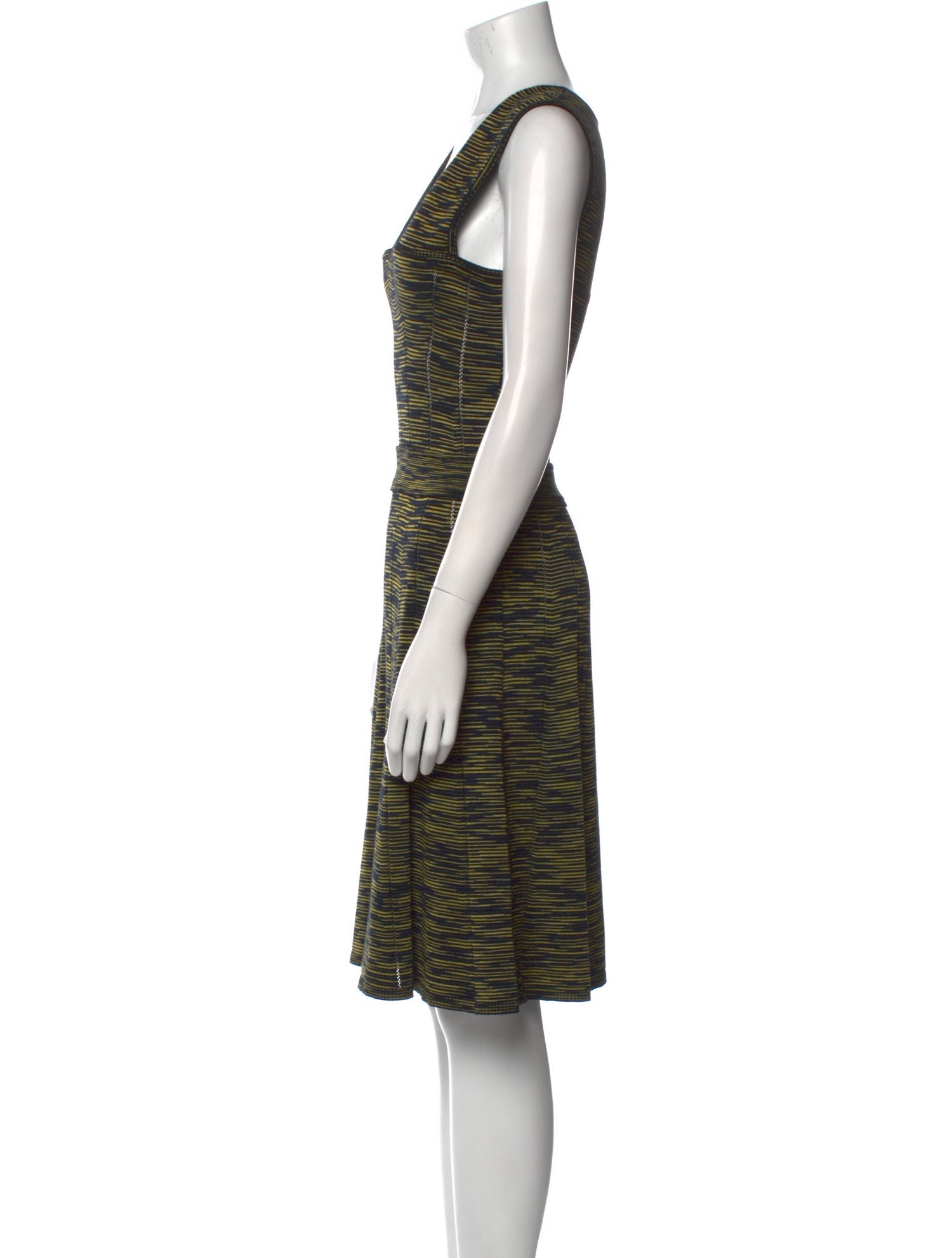 M Missoni Striped Knee-Length Dress