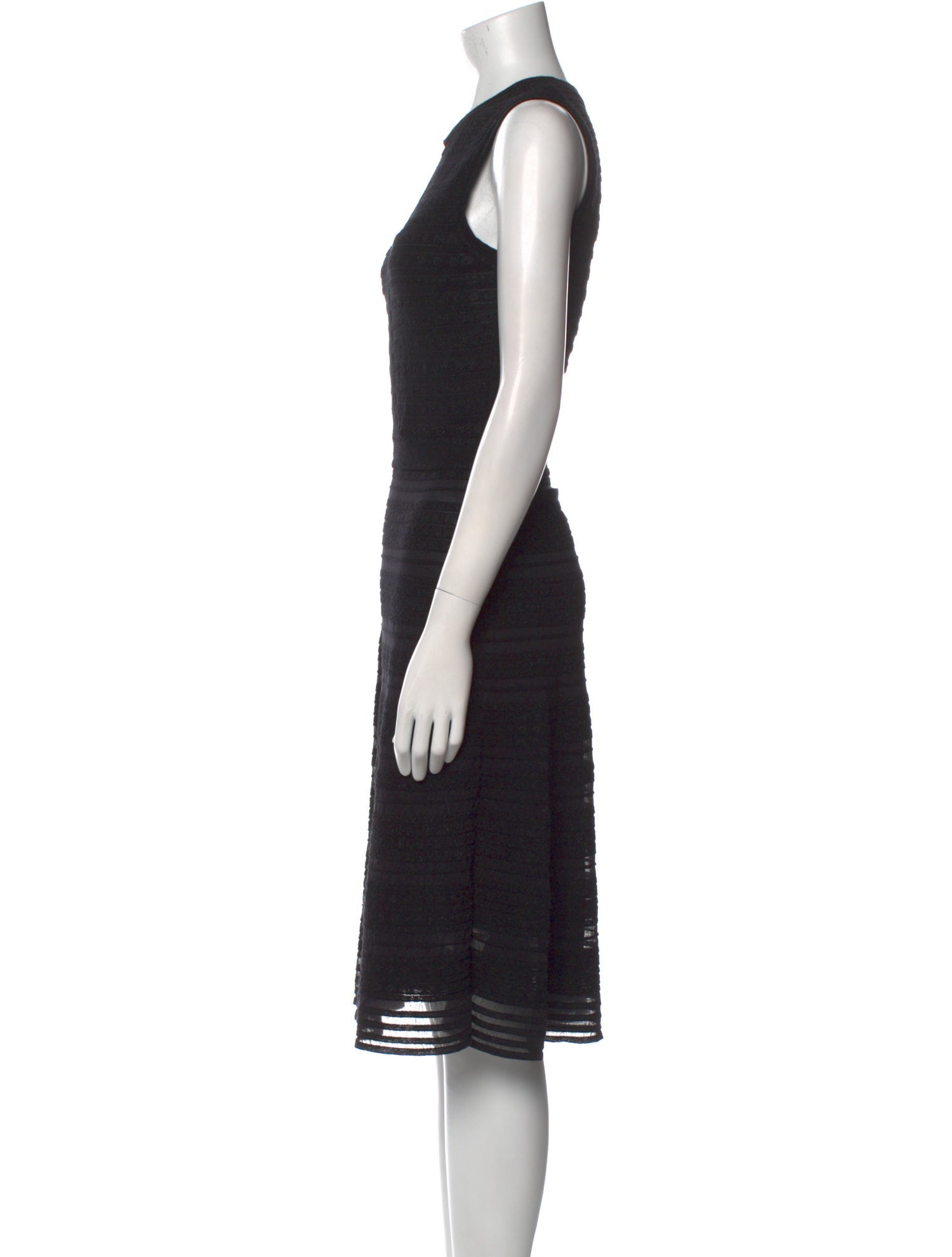 M Missoni Crew Neck Knee-Length Dress