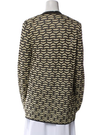 M Missoni Printed Open Front Sweater