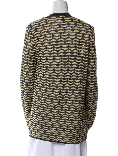 M Missoni Printed Open Front Sweater