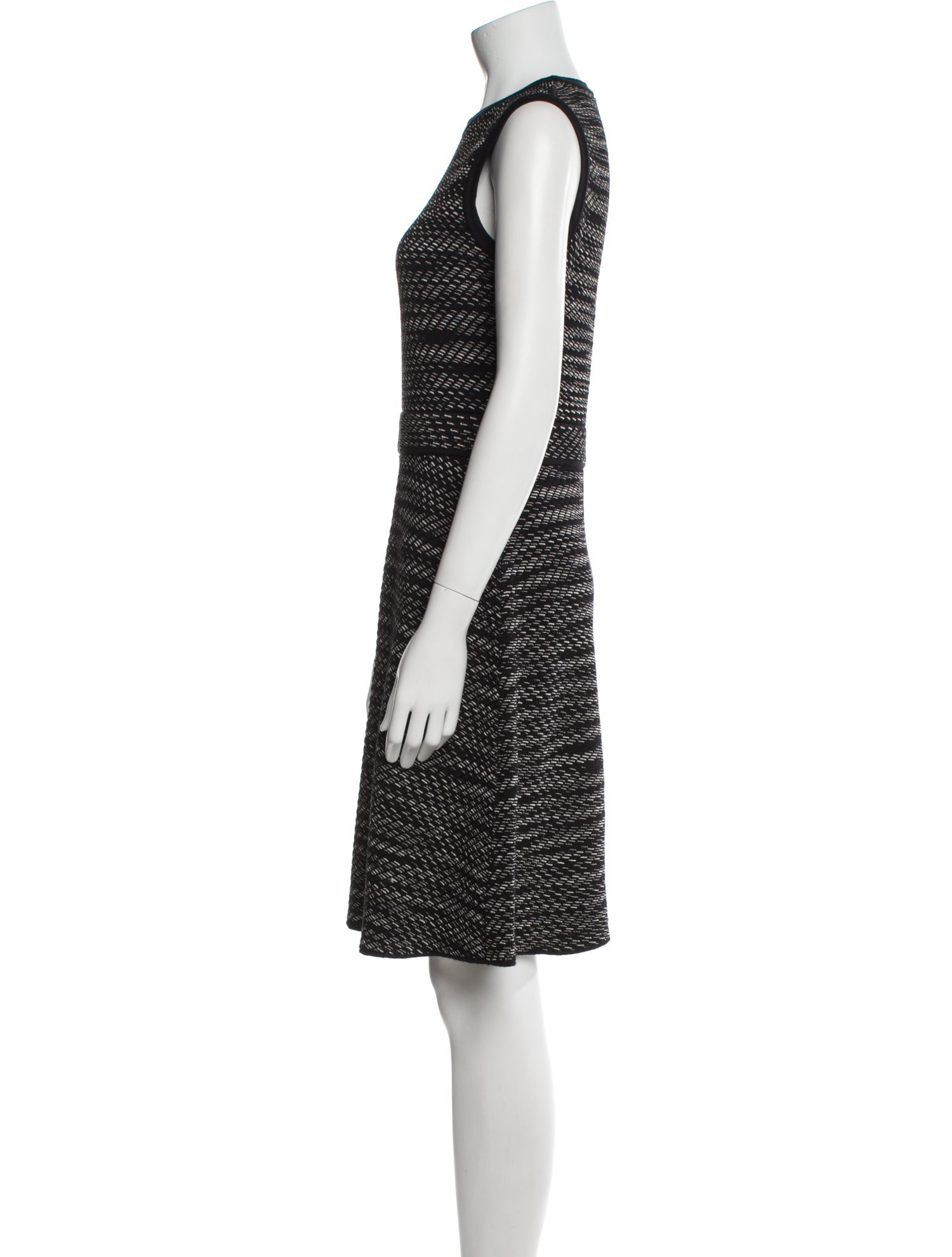 M Missoni Striped Knee-Length Dress