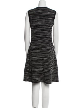 M Missoni Striped Knee-Length Dress