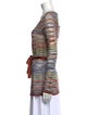 M Missoni Striped V-Neck Sweater