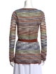 M Missoni Striped V-Neck Sweater