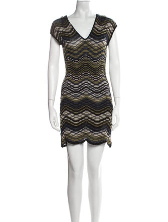 M Missoni Striped V-Neck Tunic
