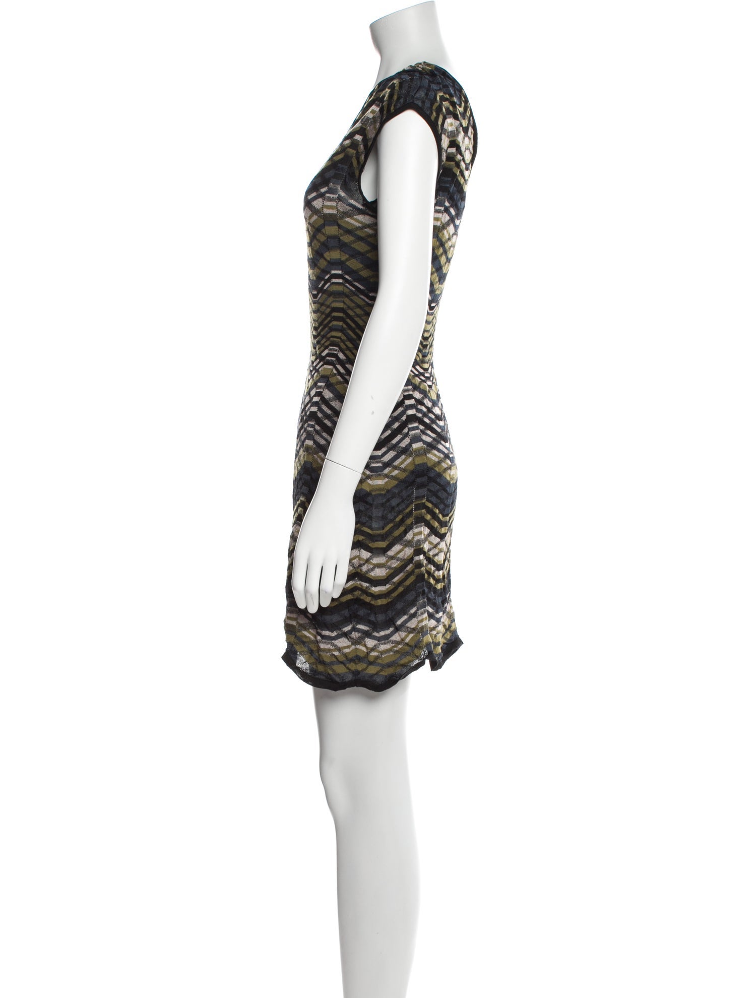M Missoni Striped V-Neck Tunic