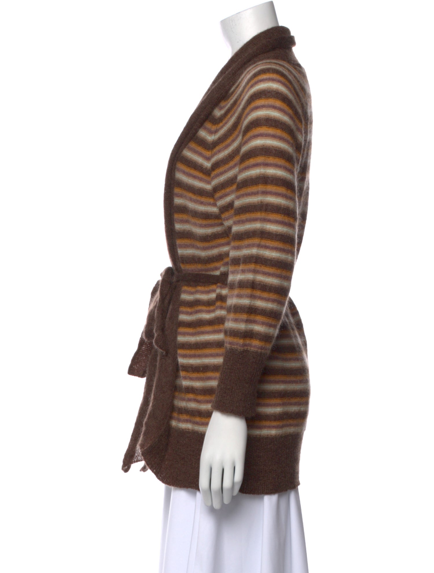 M Missoni Striped V-Neck Sweater