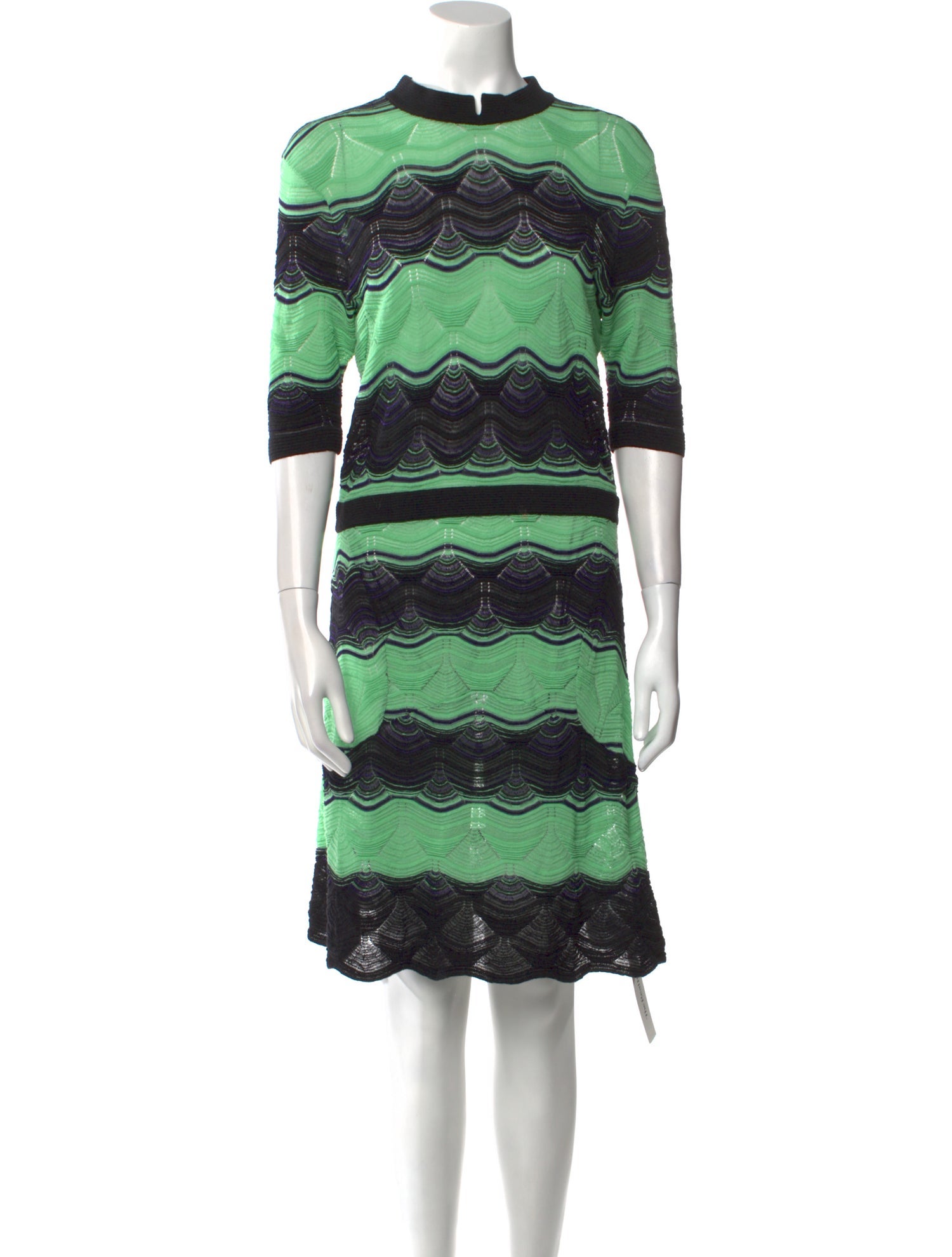 M Missoni Striped Knee-Length Dress