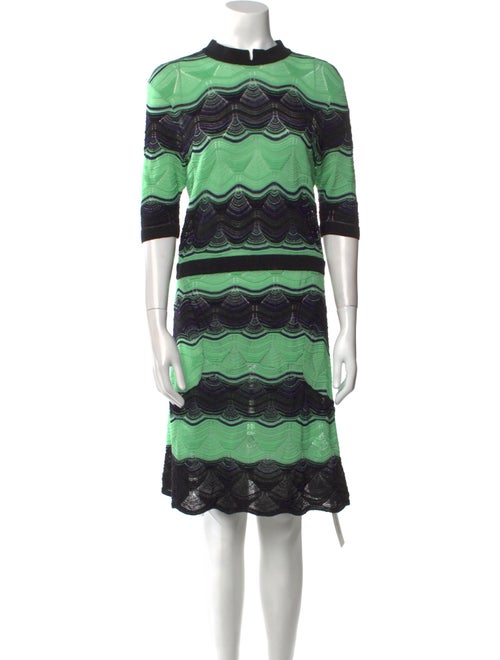 M Missoni Striped Knee-Length Dress