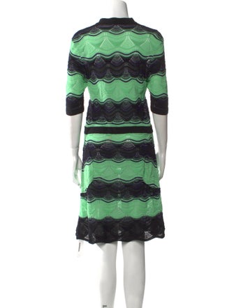 M Missoni Striped Knee-Length Dress