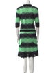 M Missoni Striped Knee-Length Dress