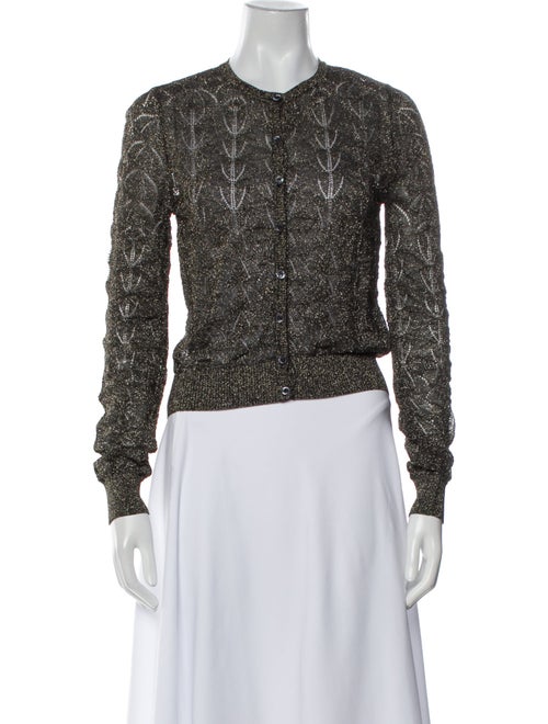 M Missoni Lace Pattern Crew Neck Sweater