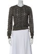 M Missoni Lace Pattern Crew Neck Sweater