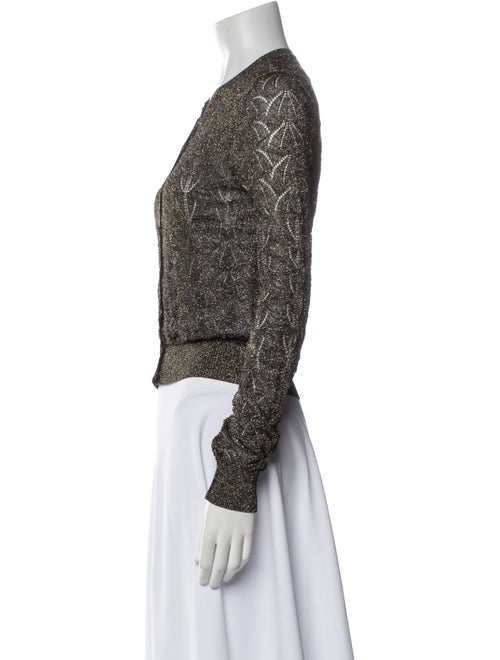 M Missoni Lace Pattern Crew Neck Sweater