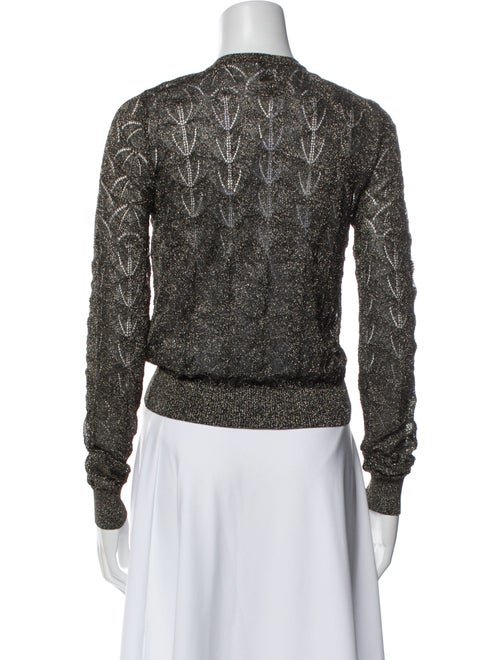 M Missoni Lace Pattern Crew Neck Sweater