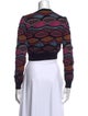 M Missoni Striped Crew Neck Sweater