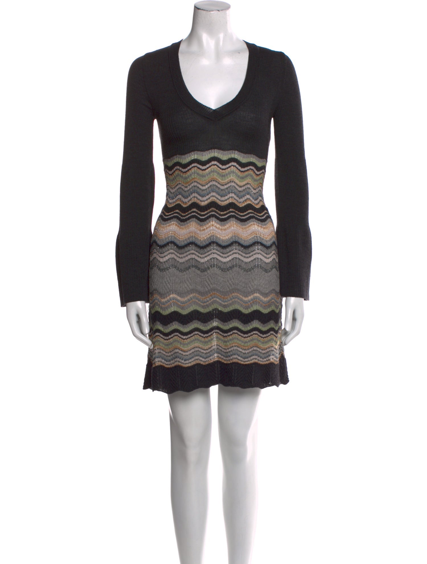 M Missoni Merino Wool Mini Dress