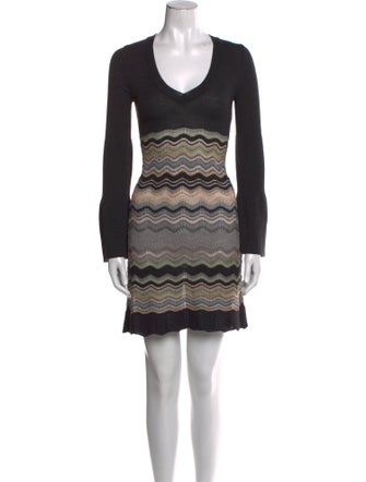M Missoni Merino Wool Mini Dress