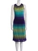 M Missoni Striped Midi Length Dress