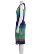 M Missoni Striped Midi Length Dress