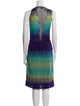 M Missoni Striped Midi Length Dress