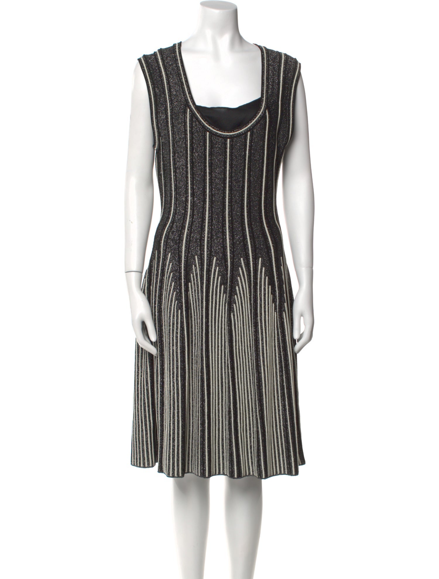 M Missoni Striped Knee-Length Dress
