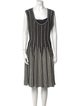 M Missoni Striped Knee-Length Dress