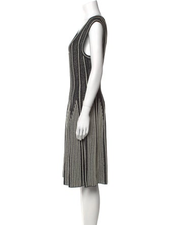 M Missoni Striped Knee-Length Dress